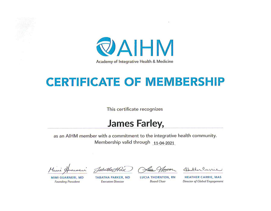 AIHM Certificate